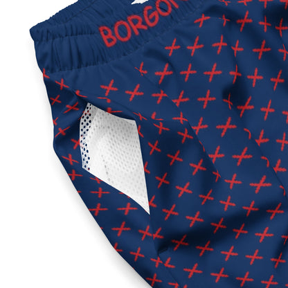 Bañador topos fondo azul BORGOÑA